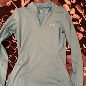 Light blue under armor zip up